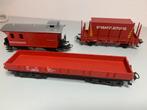 3x marklin feuerwehr wagons, Hobby en Vrije tijd, Modeltreinen | H0, Gebruikt, Gelijkstroom, Wagon, Ophalen of Verzenden