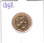 Schaars gouden tientje 1898. Kroningsjaar voor 655 euro, Postzegels en Munten, Koningin Wilhelmina, Losse munt, 10 gulden, Goud