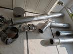 Dubbelwandige kachelpijp, Doe-het-zelf en Verbouw, Buizen en Afvoer, Ophalen, Afvoer, Gebruikt, 6 meter of meer
