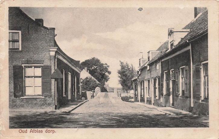 V146 Oud Alblas Dorp - uitg Huisman -, Verzamelen, Ansichtkaarten | Nederland, Gelopen, Zuid-Holland, Voor 1920, Ophalen of Verzenden