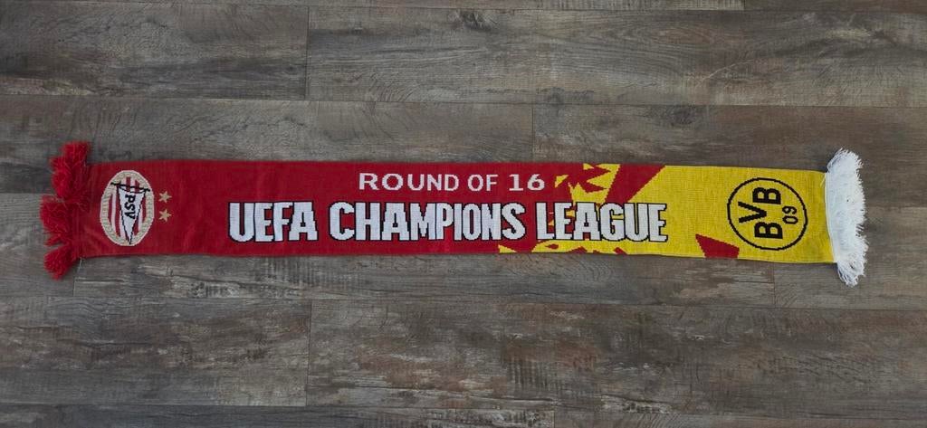 Sjaal PSV - Borussia Dortmund, Verzamelen, Sportartikelen en Voetbal, Ophalen of Verzenden, Zo goed als nieuw, PSV, Vaantje of Sjaal