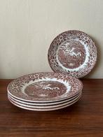 Set van 5 Engelse borden Broadhurst Staffordshire design, Ophalen of Verzenden, Porselein, Overige stijlen, Bord(en)