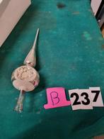 piek vintage ingedeukt zilver wit [b237], Diversen, Kerst, Ophalen of Verzenden, 'T Olde Gre-j, Info@toldegrej.nl, Endepoelstraat 20f Didam