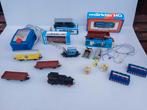 marklin diverse, 2 locs, 7 wagons, trafo,  sein, blok,  etc, Hobby en Vrije tijd, Modeltreinen | H0, Ophalen of Verzenden, Gebruikt