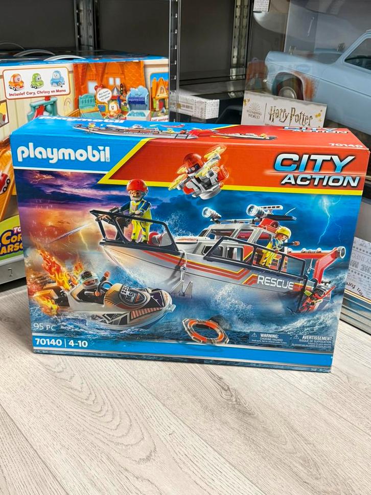 PLAYMOBIL City Action Redding op zee met reddingsboot 70140, Kinderen en Baby's, Speelgoed | Playmobil, Nieuw, Complete set, Ophalen of Verzenden