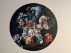 Stilleven van bloemen muurcirkel 100 cm. HIP, Ophalen