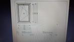 Kunststof kozijn te koop, nieuw, 100 breed 145 hoog., Kunststof, Raamkozijn, Nieuw, Inclusief glas
