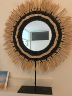 Spiegel / fotoraam Ibiza boho stijl, Huis en Inrichting, Woonaccessoires | Spiegels, Ophalen, Minder dan 50 cm, Gebruikt, Rond
