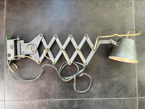 Vintage Russische schaarlamp industrieel, Huis en Inrichting, Lampen | Wandlampen, Gebruikt, Ophalen of Verzenden