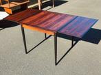 Vintage deense uitschuifbare eettafel rosewood, Ophalen, Vintage Deens, Vierkant, 50 tot 100 cm