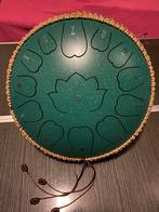 Lotus Tongue drum bijna 31 Cm GROOT groen 13 klanken NIEUW, Verzenden, Nieuw, Melodische percussie