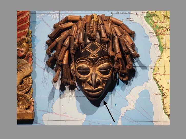 Chokwe masker Angola (120828-26), Antiek en Kunst, Kunst | Niet-Westerse kunst, Ophalen of Verzenden