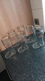 Budels Bierglazen Laarsmodel 0,5L, Verzamelen, Ophalen, Gebruikt