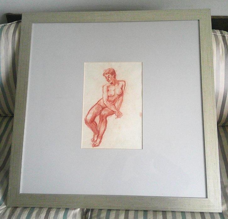 5) - vrouwelijk naakt - (Sierk Schröder 1903-2002), Antiek en Kunst, Kunst | Schilderijen | Klassiek, Ophalen