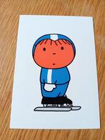 Dick Bruna kaart 1977 schaatsen, Verzamelen, Ansichtkaarten | Themakaarten, Ophalen of Verzenden, 1960 tot 1980, Ongelopen