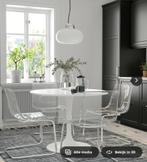 IKEA  - TOBIAS Eetkamerstoel (9x) transparant/verchroomd, Huis en Inrichting, Ophalen, Gebruikt, Overige kleuren, Transparant/verchroomd