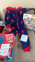 Marvel Spiderman set onesie puzzel dekbedovertrek masker, Jongen, Ophalen of Verzenden, Zo goed als nieuw