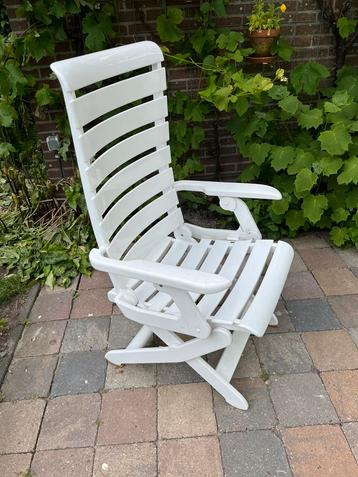 Roversgarden witte verstelbare en opklapbare tuinstoel beschikbaar voor biedingen