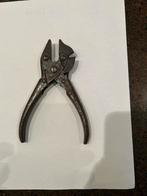 Antieke tang met parallele bek en zijknipper., Antiek en Kunst, Antiek | Gereedschap en Instrumenten, Ophalen of Verzenden