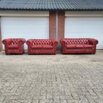 Chesterfield bankstel 3+2+1 compleet model Ambassador d luxe, Huis en Inrichting, Gebruikt, Vierpersoons of meer, Ophalen, Chesterfield, Delta Chesterfield, Springvale