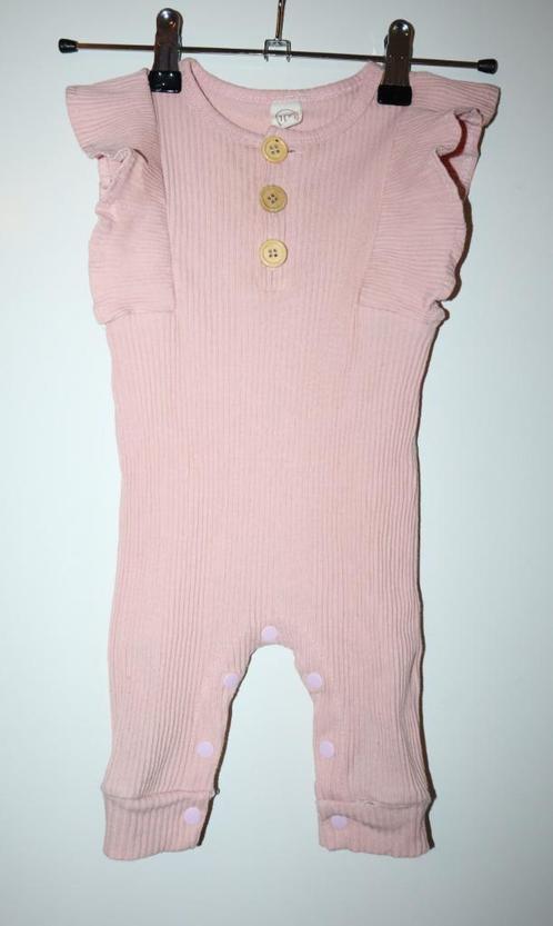 Super lief roze boxpakje rib maat 80, Kinderen en Baby's, Babykleding | Maat 80, Gebruikt, Meisje, Setje, Ophalen of Verzenden