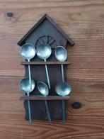 Tinnen Lepelrek met Lepels, Ophalen of Verzenden