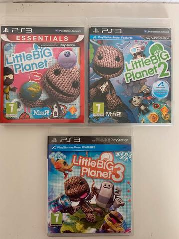 Ps3 LittleBigPlanet deel 1 , 2 en 3 beschikbaar voor biedingen