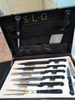 Messenset in Koffer - Solingen, Ophalen, Gebruikt, Rvs of Chroom, Bestekset