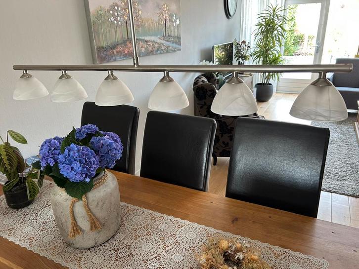 Eetkamer lamp, Huis en Inrichting, Lampen | Tafellampen, Zo goed als nieuw, 75 cm of meer, Metaal, Ophalen