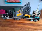 Wedico Truck + oplegger + Volvo excavator!, Elektro, Auto offroad, Schaal 1:14, Ophalen of Verzenden
