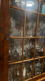 Prachtige Antieke Kast met Glasdeuren, Gebruikt, 100 tot 150 cm, 200 cm of meer, 25 tot 50 cm