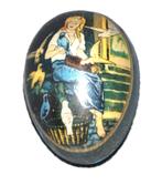 blikken ei met meisje en vogels, Ophalen of Verzenden, Gebruikt, Overige