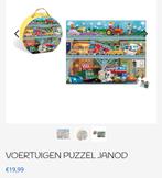 Janod voertuigen puzzel als nieuw 100 stukjes, Ophalen of Verzenden, Meer dan 50 stukjes, Zo goed als nieuw, 6 jaar of ouder