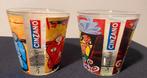 2 Verschillende Cinzano glazen. Hoogte en doorsnede 8,5 cm., Ophalen of Verzenden, Zo goed als nieuw, Borrel- of Shotglas