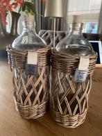 Riviera Maison Flessen met Rotan, Huis en Inrichting, Overige kleuren, 50 tot 75 cm, Ophalen of Verzenden, Glas