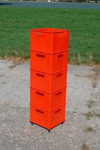 Tomado opberg kratten stapelkrat oranje, Doe-het-zelf en Verbouw, Kratten en Dozen, Ophalen, Gebruikt, Minder dan 35 cm, Minder dan 50 cm