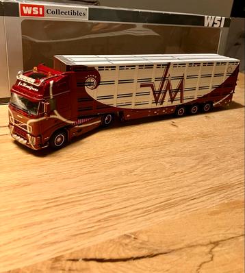 WSI 1:50 Volvo J. van Mondfrans met veetrailer beschikbaar voor biedingen