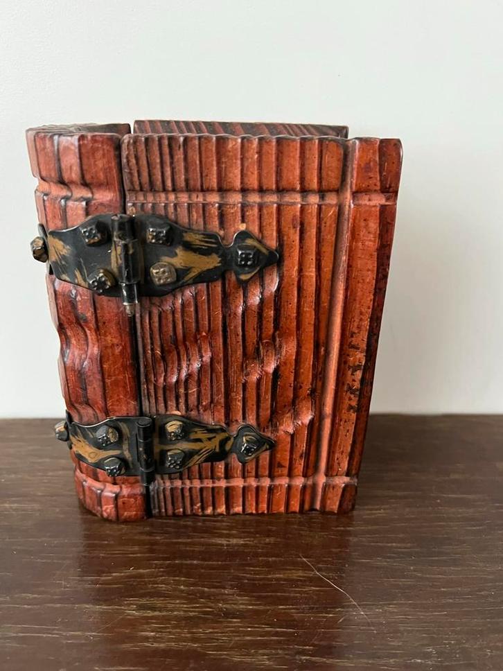 Vintage opbergdoos in boekvorm, Antiek en Kunst, Curiosa en Brocante, Ophalen of Verzenden