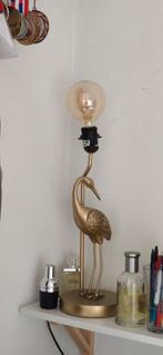 Gouden Kraanvogel Lamp, Ophalen, 50 tot 75 cm, Zo goed als nieuw, Metaal