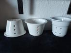 Porseleinen (kaas)mallen/ uitlekbakjes,stoer brocante ,, Ophalen of Verzenden