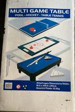 Ongebruikte Multi game tafel. Met Pool, Hockey & Tafeltennis, Ophalen, Zo goed als nieuw