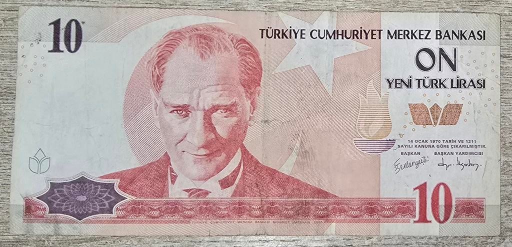 Turkije 10 lira, Ophalen, Overige landen