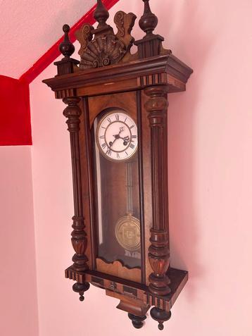 Antieke Dutch Regulateur wandklok circa 1900 beschikbaar voor biedingen