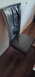 Eetkamerstoelen 6 stuks, leer, merk HVS, Ophalen, Gebruikt, Leer, Grijs