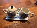 Delfts Blauw Suiker & Melk Setje, Huis en Inrichting, Keuken | Servies, Overige typen, Ophalen of Verzenden, Zo goed als nieuw