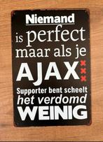 Ajax Amsterdam wandbord, Ophalen of Verzenden, Nieuw