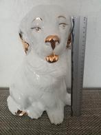 Groot stenen hondenbeeld - 34 cm, Ophalen of Verzenden, Gebruikt, Steen, Dierenbeeld