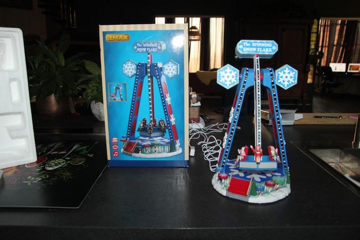 The spinning snowflake Lemax kerstdorp, Diversen, Kerst, Zo goed als nieuw, Ophalen of Verzenden