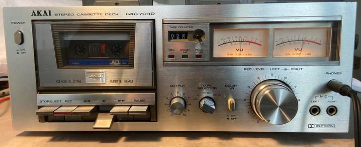 Akai GXC-704D Cassettedeck geserviced, Audio, Tv en Foto, Cassettedecks, Akai, Ophalen of Verzenden