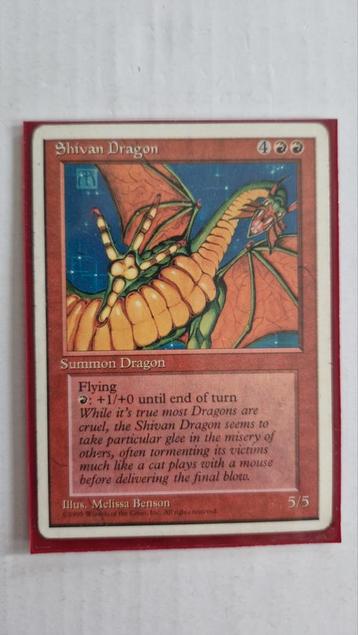 MTG 4th Edition Shivan Dragon beschikbaar voor biedingen